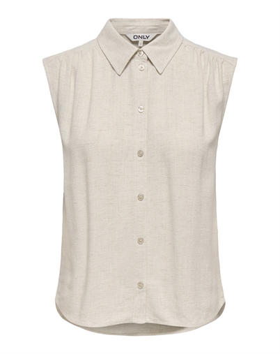 Only - ONLSiesta Linen Bluse - Moonbeam